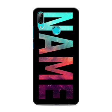 Силиконовый чехол на Huawei P Smart (2019) с принтом NAME