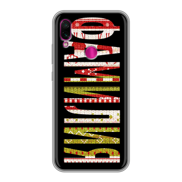 Силиконовый чехол на Xiaomi RedMi Note 7 с принтом ФАМИЛИЯ