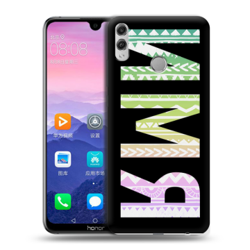 Пластиковый чехол на Huawei Honor 8X Max с принтом ИМЯ
