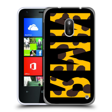 Пластиковый чехол на Nokia Lumia 620 с принтом ИМЯ