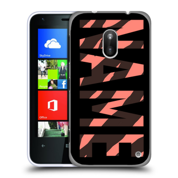 Пластиковый чехол на Nokia Lumia 620 с принтом NAME