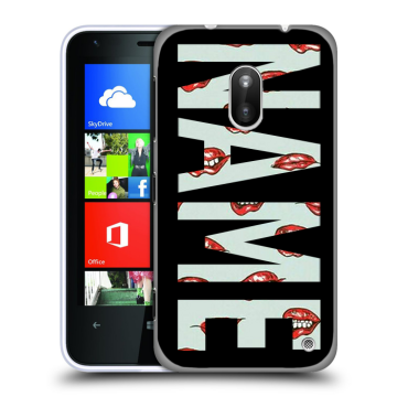 Пластиковый чехол на Nokia Lumia 620 с принтом NAME