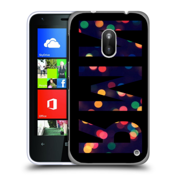 Пластиковый чехол на Nokia Lumia 620 с принтом ИМЯ