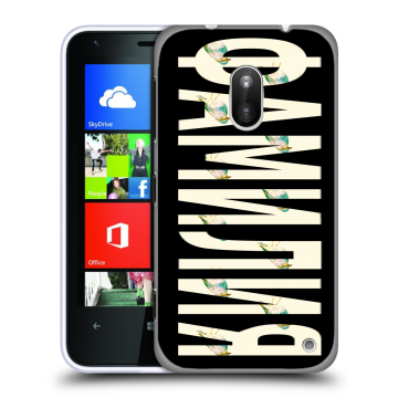 Пластиковый чехол на Nokia Lumia 620 с принтом ФАМИЛИЯ