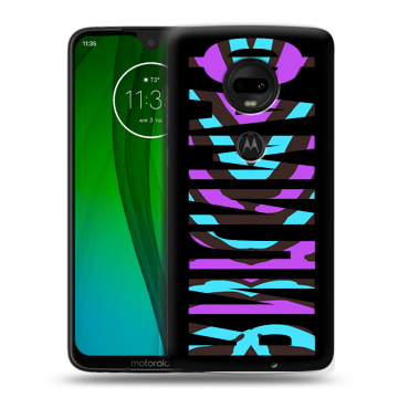 Пластиковый чехол на Motorola Moto G7 с принтом ФАМИЛИЯ