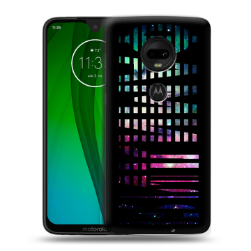 Пластиковый чехол на Motorola Moto G7 с принтом ФАМИЛИЯ