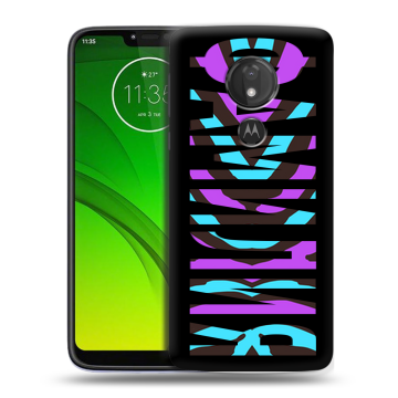 Силиконовый чехол на Motorola Moto G7 Power с принтом ФАМИЛИЯ