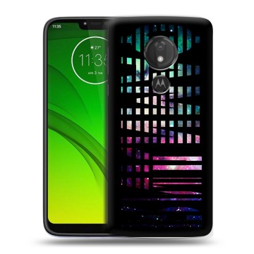 Силиконовый чехол на Motorola Moto G7 Power с принтом ФАМИЛИЯ