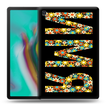 Силиконовый чехол на Samsung Galaxy Tab S5e с принтом ИМЯ