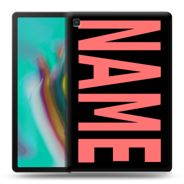 Силиконовый чехол на Samsung Galaxy Tab S5e с принтом NAME