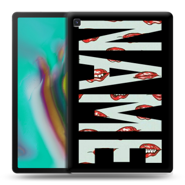 Силиконовый чехол на Samsung Galaxy Tab S5e с принтом NAME