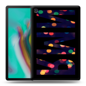 Силиконовый чехол на Samsung Galaxy Tab S5e с принтом ИМЯ