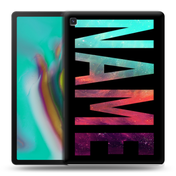 Силиконовый чехол на Samsung Galaxy Tab S5e с принтом NAME