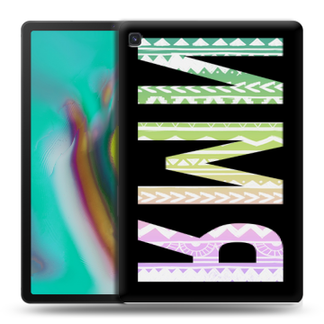 Силиконовый чехол на Samsung Galaxy Tab S5e с принтом ИМЯ