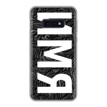 Силиконовый чехол на Samsung Galaxy S10e с принтом ИМЯ