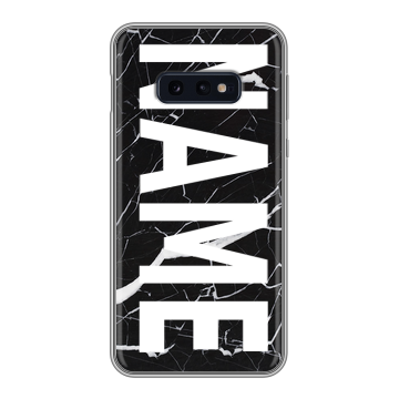 Силиконовый чехол на Samsung Galaxy S10e с принтом NAME