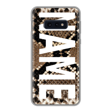 Силиконовый чехол на Samsung Galaxy S10e с принтом NAME