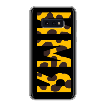 Силиконовый чехол на Samsung Galaxy S10e с принтом ИМЯ