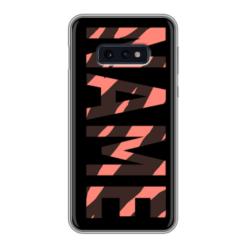 Силиконовый чехол на Samsung Galaxy S10e с принтом NAME