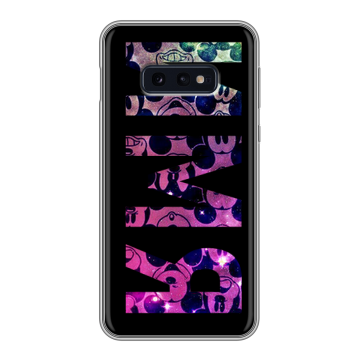 Силиконовый чехол на Samsung Galaxy S10e с принтом ИМЯ