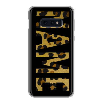 Силиконовый чехол на Samsung Galaxy S10e с принтом NAME