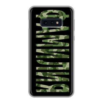 Силиконовый чехол на Samsung Galaxy S10e с принтом ФАМИЛИЯ