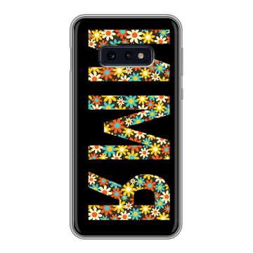 Силиконовый чехол на Samsung Galaxy S10e с принтом ИМЯ