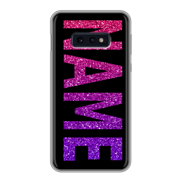 Силиконовый чехол на Samsung Galaxy S10e с принтом NAME