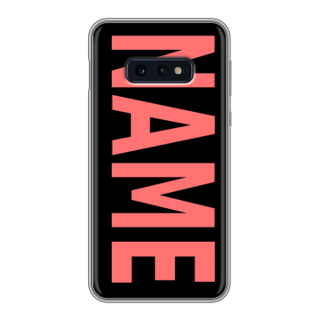 Силиконовый чехол на Samsung Galaxy S10e с принтом NAME