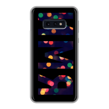Силиконовый чехол на Samsung Galaxy S10e с принтом ИМЯ