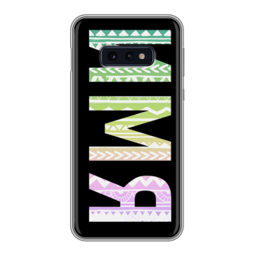Силиконовый чехол на Samsung Galaxy S10e с принтом ИМЯ
