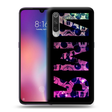 Силиконовый противоударный чехол на Xiaomi Mi9 с принтом ИМЯ