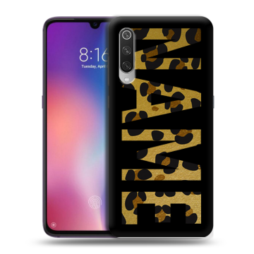 Силиконовый противоударный чехол на Xiaomi Mi9 с принтом NAME
