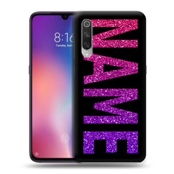 Силиконовый противоударный чехол на Xiaomi Mi9 с принтом NAME
