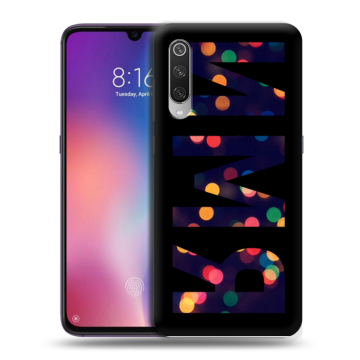 Силиконовый противоударный чехол на Xiaomi Mi9 с принтом ИМЯ