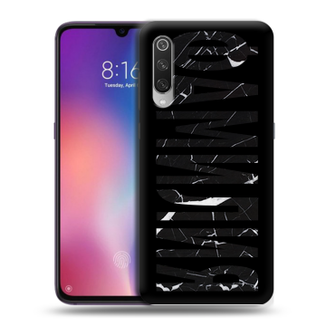 Силиконовый противоударный чехол на Xiaomi Mi9 с принтом ФАМИЛИЯ