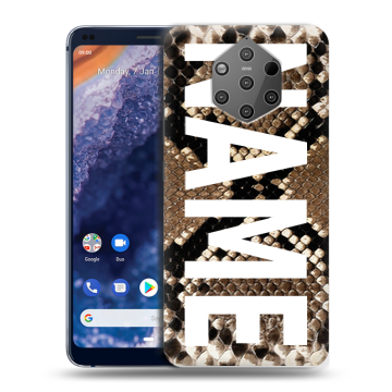Силиконовый чехол на Nokia 9 PureView с принтом NAME