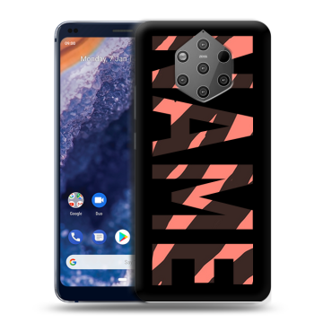 Силиконовый чехол на Nokia 9 PureView с принтом NAME