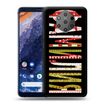 Силиконовый чехол на Nokia 9 PureView с принтом ФАМИЛИЯ