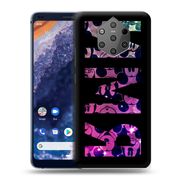 Силиконовый чехол на Nokia 9 PureView с принтом ИМЯ