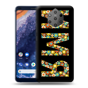 Силиконовый чехол на Nokia 9 PureView с принтом ИМЯ