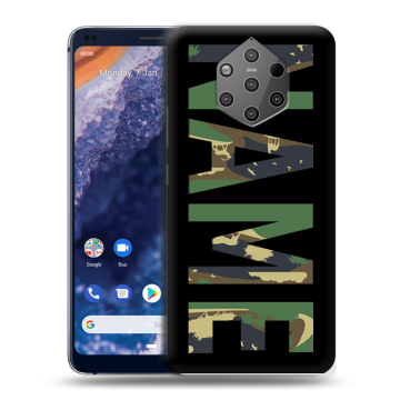 Силиконовый чехол на Nokia 9 PureView с принтом NAME
