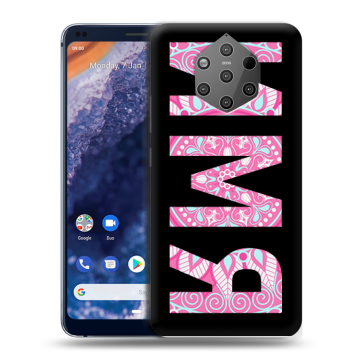 Силиконовый чехол на Nokia 9 PureView с принтом ИМЯ