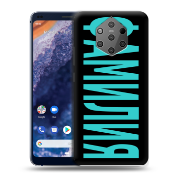 Силиконовый чехол на Nokia 9 PureView с принтом ФАМИЛИЯ