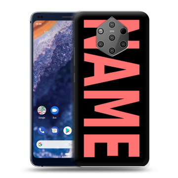 Силиконовый чехол на Nokia 9 PureView с принтом NAME