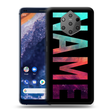 Силиконовый чехол на Nokia 9 PureView с принтом NAME