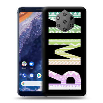 Силиконовый чехол на Nokia 9 PureView с принтом ИМЯ