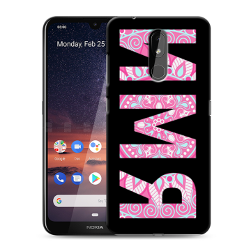 Силиконовый чехол на Nokia 3.2 с принтом ИМЯ