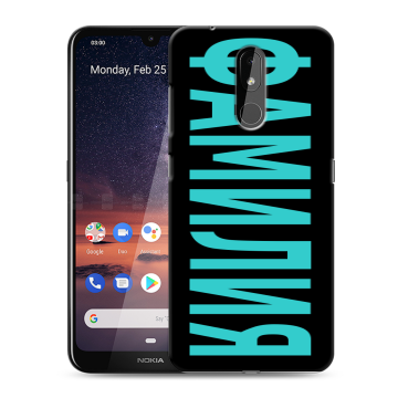 Силиконовый чехол на Nokia 3.2 с принтом ФАМИЛИЯ