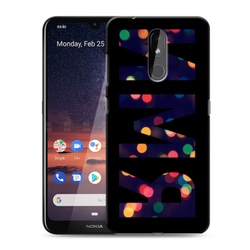 Силиконовый чехол на Nokia 3.2 с принтом ИМЯ